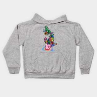 Floral Fish Kids Hoodie